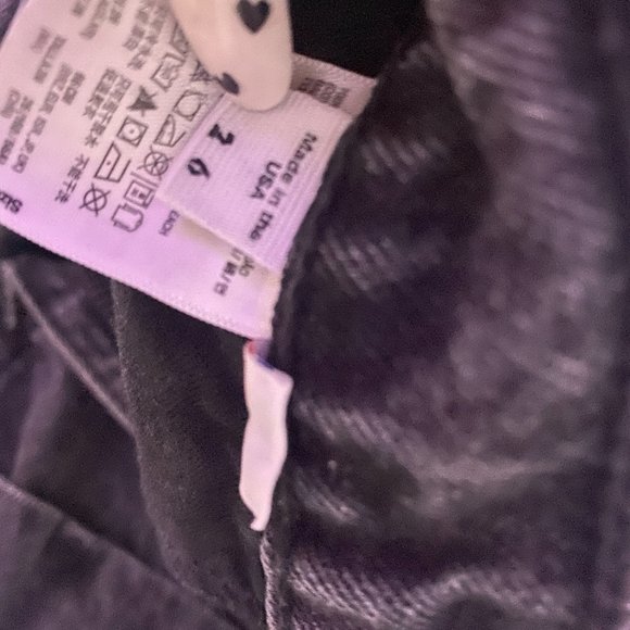 AMERICAN APPAREL HIGH RISE JEAN SHORTS SIZE 26 - Picture 3 of 3